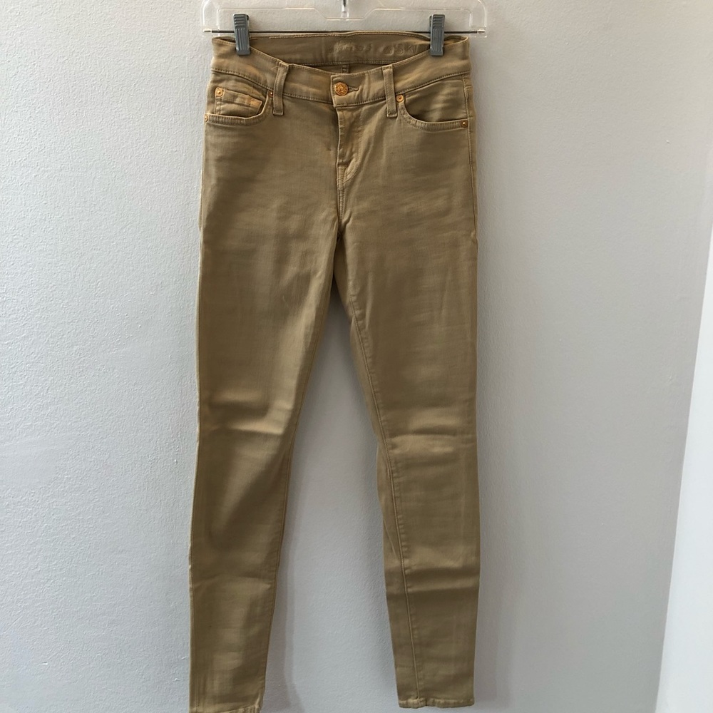 7 for all mankind tan jeans - sz 25